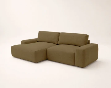 Canapé Tama d'angle gauche 4 places convertible coffre tissu | Best Mobilier