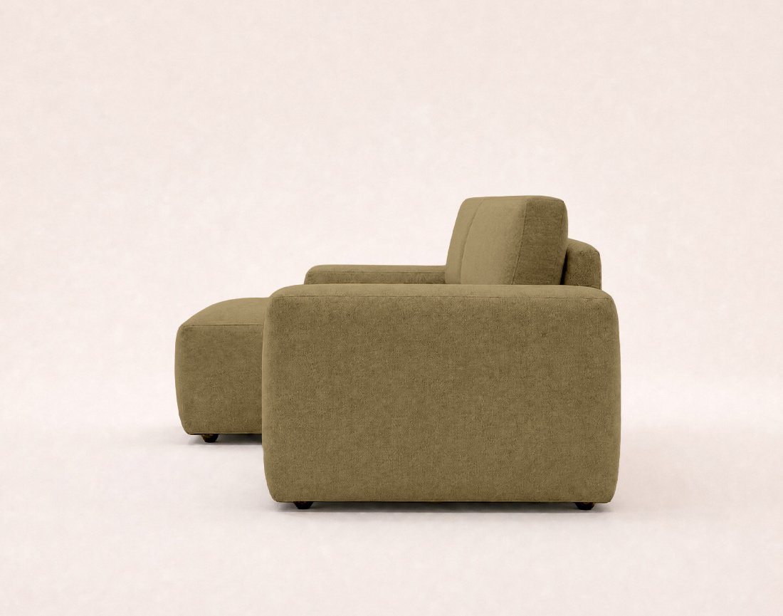 Canapé Tama d'angle gauche 4 places convertible coffre tissu | Best Mobilier