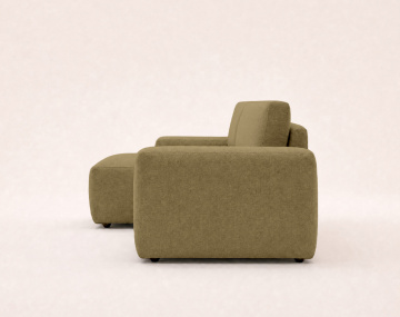 Canapé Tama d'angle gauche 4 places convertible coffre tissu | Best Mobilier