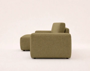 Canapé Tama d'angle gauche 4 places convertible coffre tissu | Best Mobilier