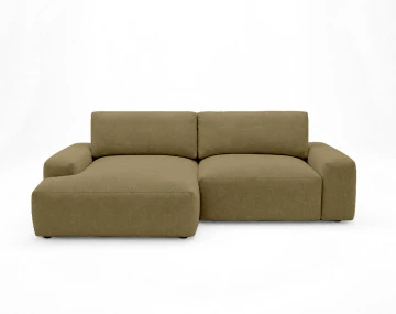 Canapé Tama d'angle gauche 4 places convertible coffre tissu | Best Mobilier