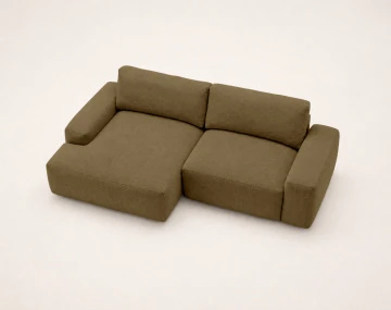 Canapé Tama d'angle gauche 4 places convertible coffre tissu | Best Mobilier