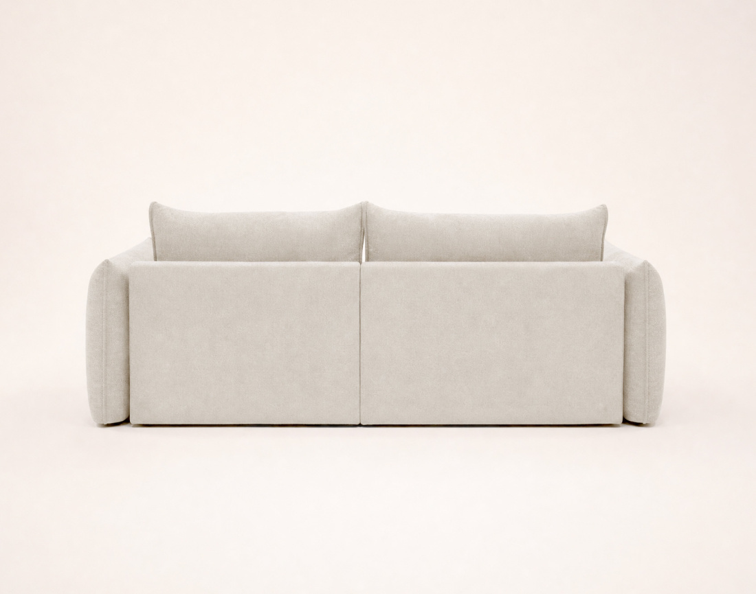 Canapé d'angle AMBROISE droit 4 places convertible coffre velours texturé | Best Mobilier
