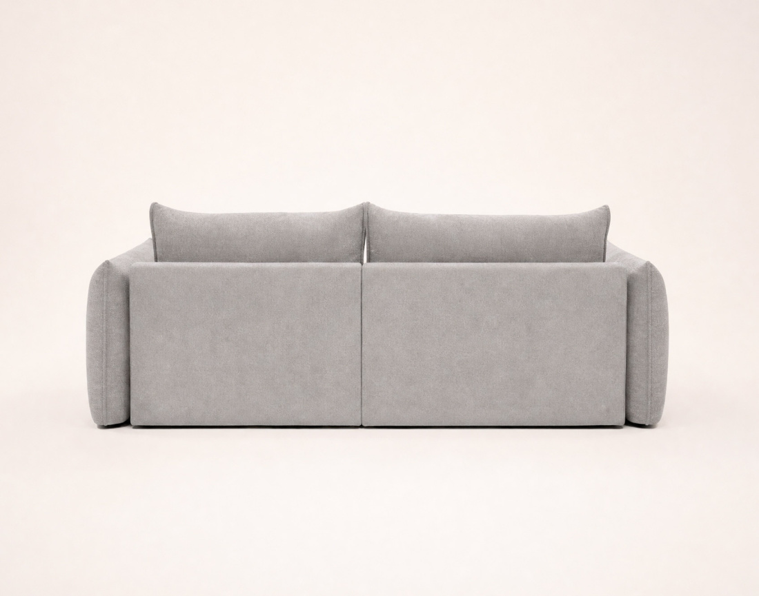 Canapé d'angle AMBROISE droit 4 places convertible coffre velours texturé | Best Mobilier
