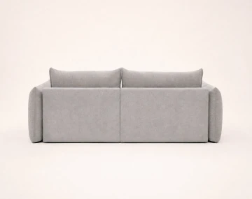Canapé d'angle AMBROISE droit 4 places convertible coffre velours texturé | Best Mobilier