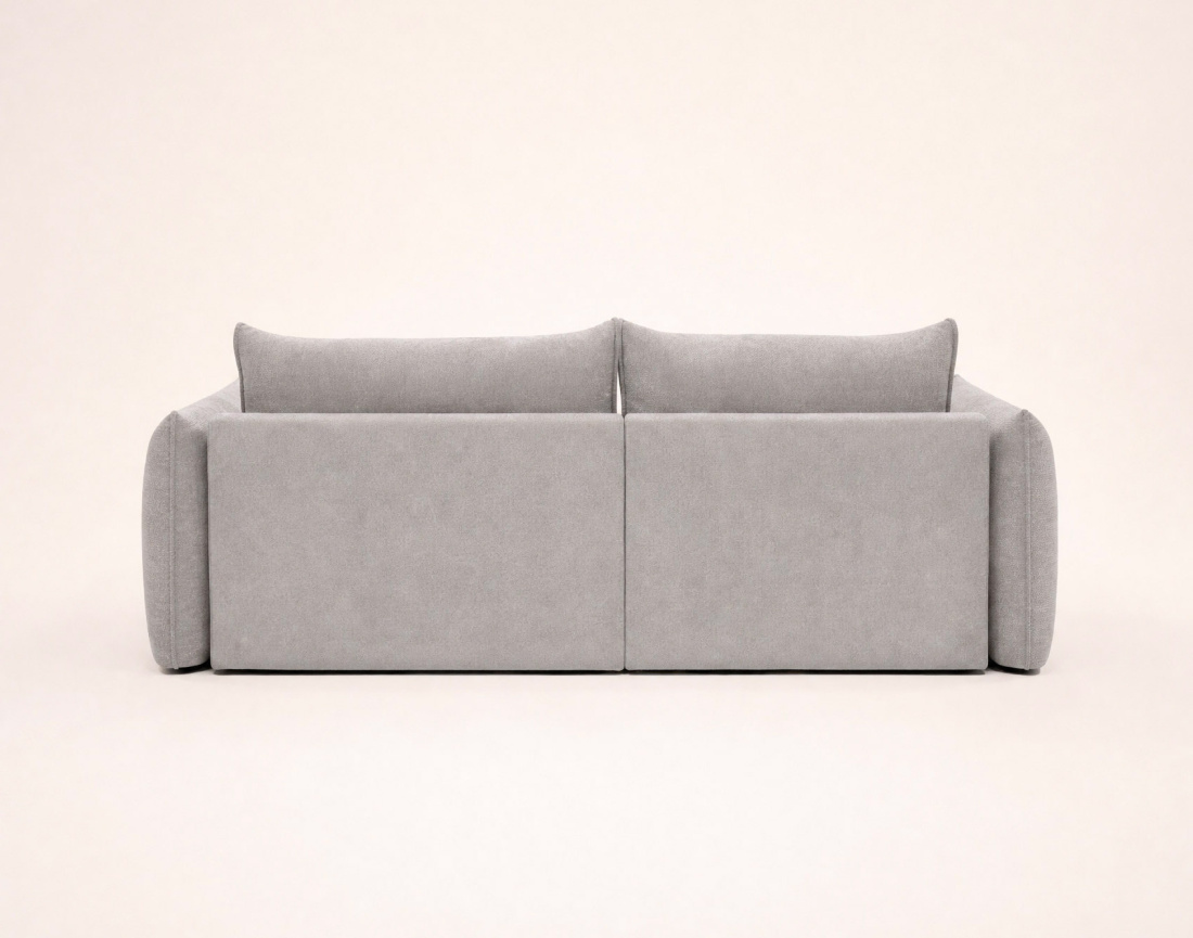 Canapé d'angle AMBROISE gauche 4 places convertible coffre velours texturé | Best Mobilier