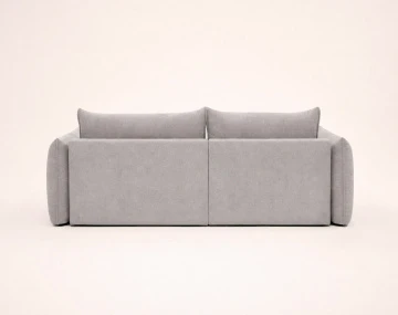 Canapé d'angle AMBROISE gauche 4 places convertible coffre velours texturé | Best Mobilier