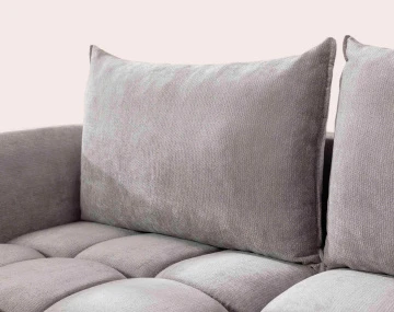 Canapé d'angle AMBROISE gauche 4 places convertible coffre velours texturé | Best Mobilier