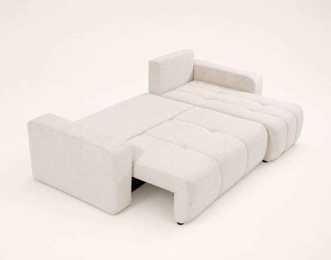 Canapé NICOLE angle réversible 4 places convertible coffre - Best Mobilier