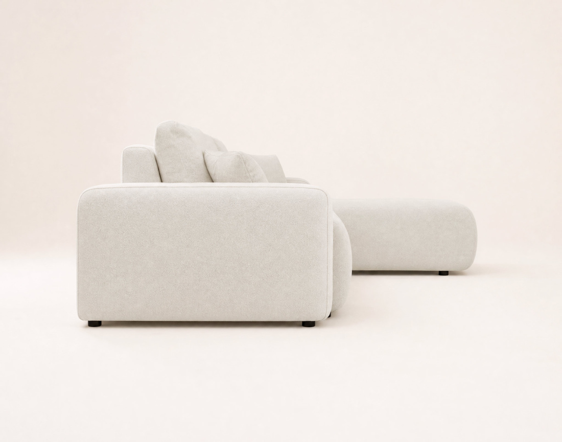 Canapé NICOLE angle réversible 4 places convertible coffre - Best Mobilier