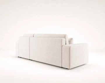 Canapé NICOLE angle réversible 4 places convertible coffre - Best Mobilier