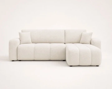 Canapé NICOLE angle réversible 4 places convertible coffre - Best Mobilier