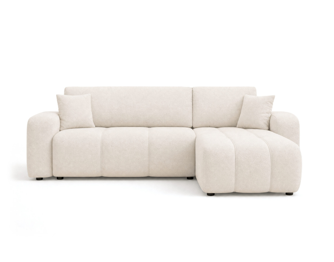 Canapé NICOLE angle réversible 4 places convertible coffre - Best Mobilier