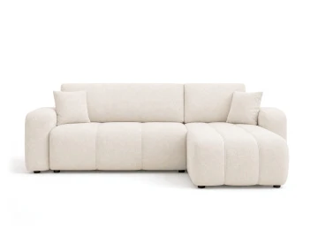 Canapé NICOLE angle réversible 4 places convertible coffre - Best Mobilier