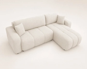 Canapé NICOLE angle réversible 4 places convertible coffre - Best Mobilier