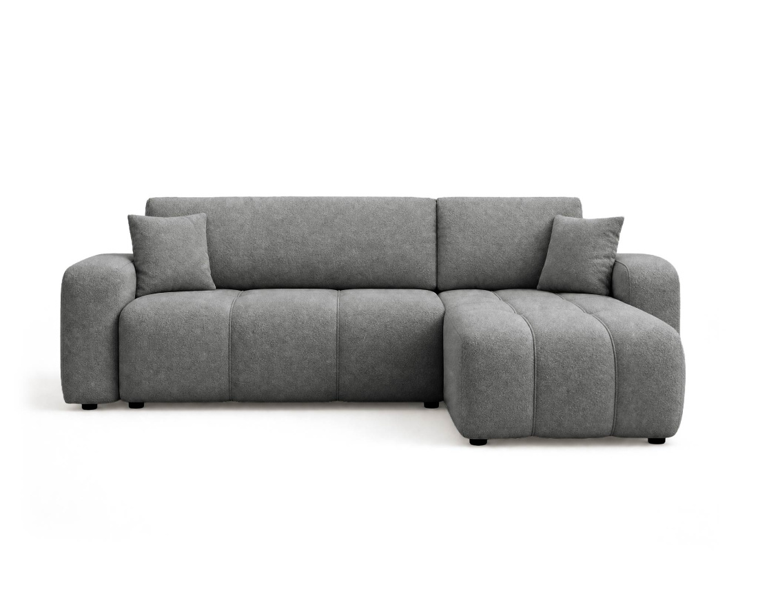Canapé NICOLE angle réversible 4 places convertible coffre - Best Mobilier