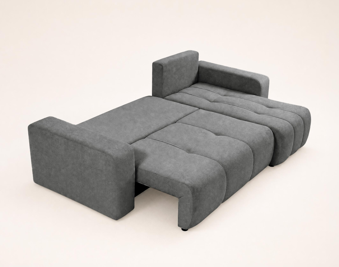 Canapé NICOLE angle réversible 4 places convertible coffre - Best Mobilier