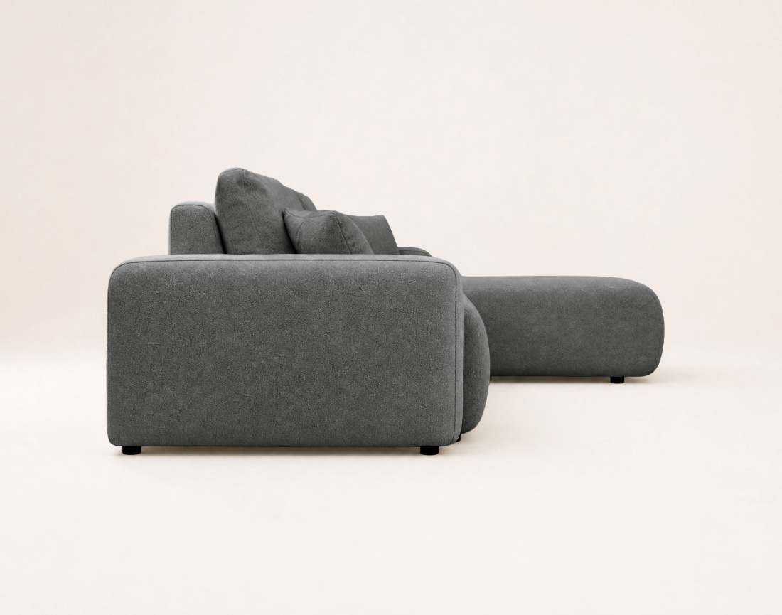 Canapé NICOLE angle réversible 4 places convertible coffre - Best Mobilier
