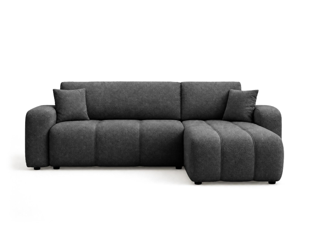 Canapé NICOLE angle réversible 4 places convertible coffre - Best Mobilier