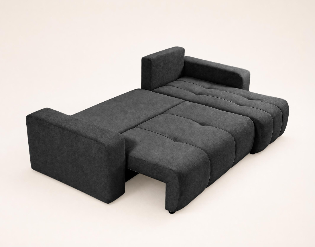 Canapé NICOLE angle réversible 4 places convertible coffre - Best Mobilier