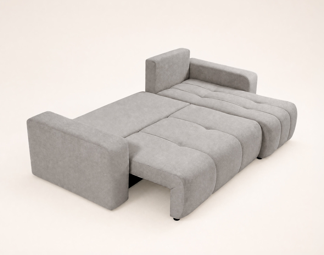 Canapé NICOLE angle réversible 4 places convertible coffre - Best Mobilier