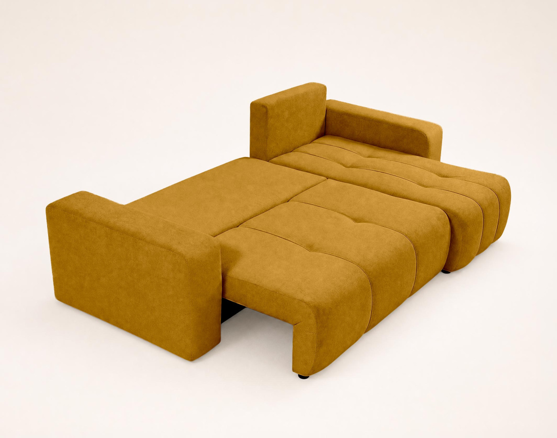 Canapé NICOLE angle réversible 4 places convertible coffre - Best Mobilier