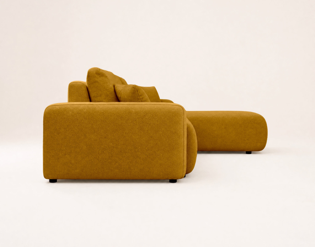 Canapé NICOLE angle réversible 4 places convertible coffre - Best Mobilier