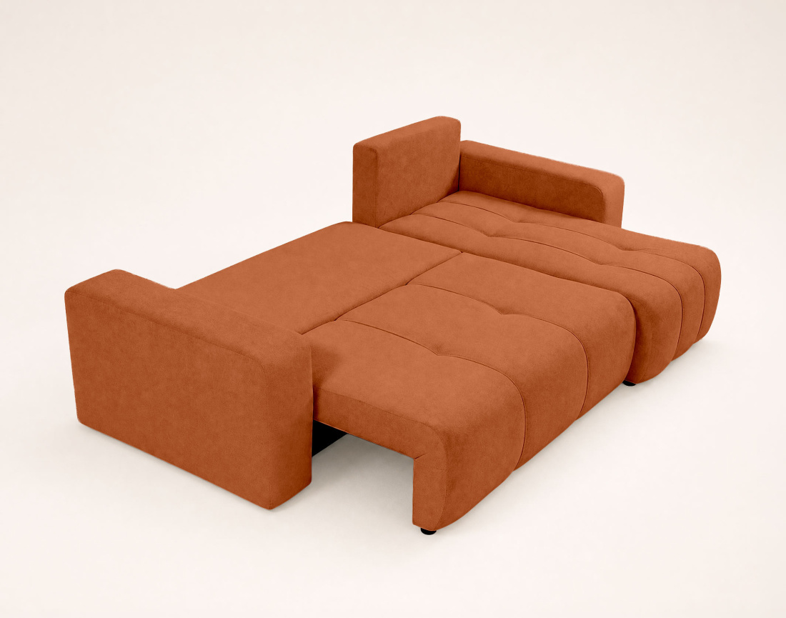 Canapé NICOLE angle réversible 4 places convertible coffre - Best Mobilier