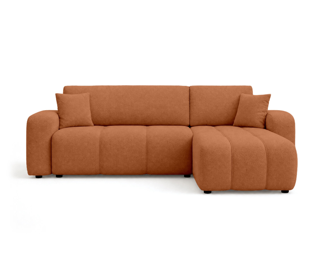 Canapé NICOLE angle réversible 4 places convertible coffre - Best Mobilier
