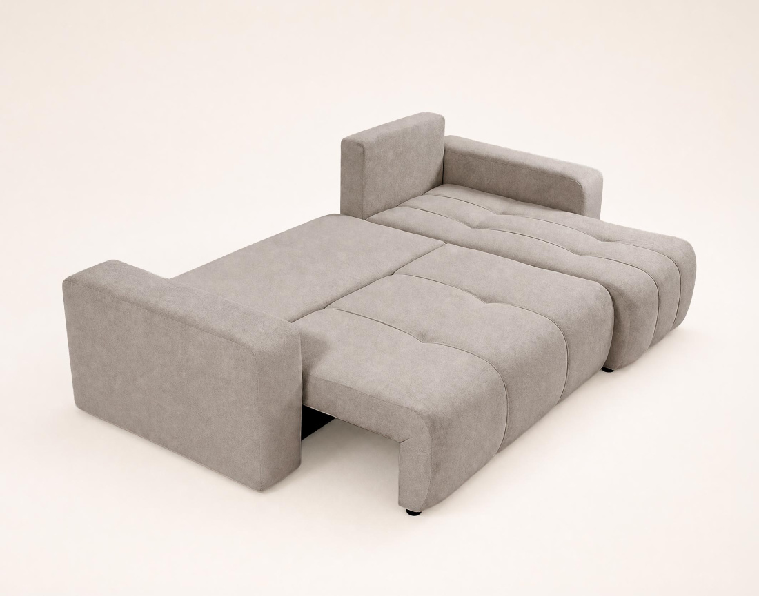 Canapé NICOLE angle réversible 4 places convertible coffre - Best Mobilier