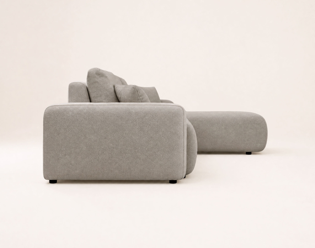 Canapé NICOLE angle réversible 4 places convertible coffre - Best Mobilier