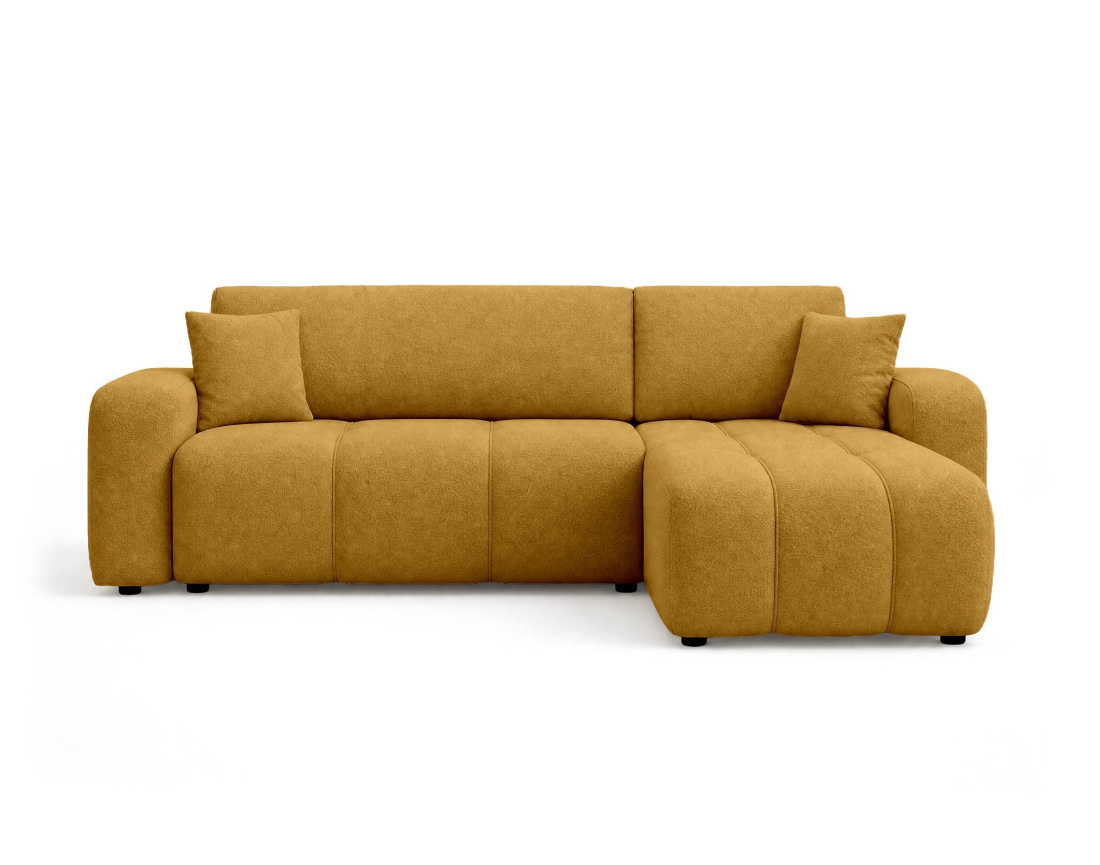 Canapé NICOLE angle réversible 4 places convertible coffre - Best Mobilier