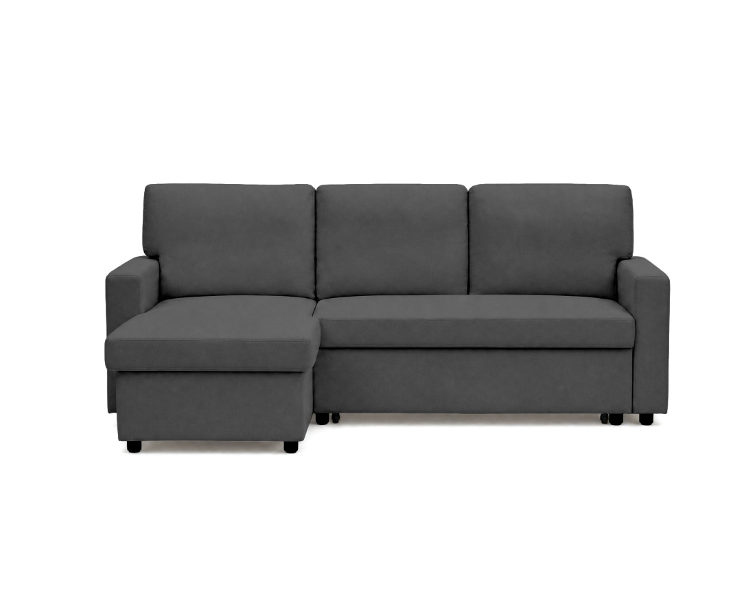 Canapé MEIYA d’angle 4 places en tissu convertible avec coffre | Best Mobilier