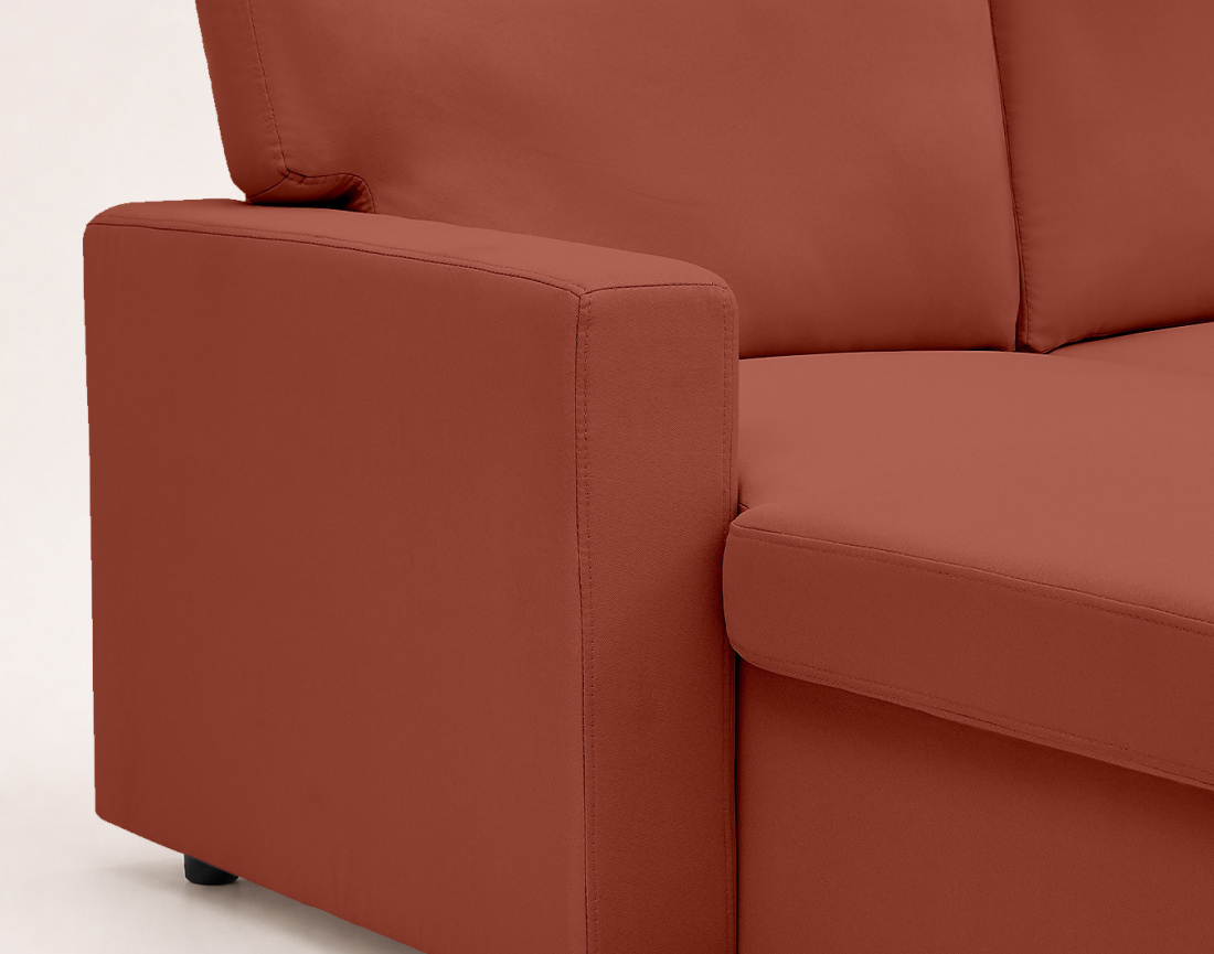 Canapé MEIYA d’angle 4 places en tissu convertible avec coffre | Best Mobilier