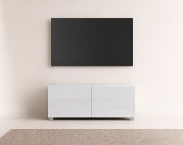 Meuble tv modulable 100 cm 2 portes Alix