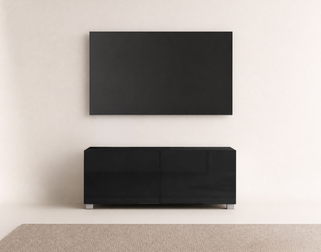 Meuble tv modulable 100 cm 2 portes Alix