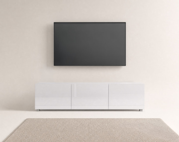 Meuble tv modulable 150 cm 3 portes Alix