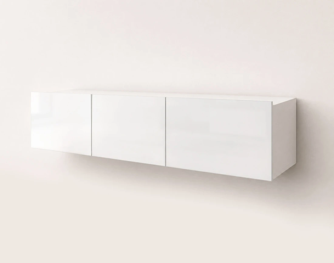 Meuble tv modulable 150 cm 3 portes Alix