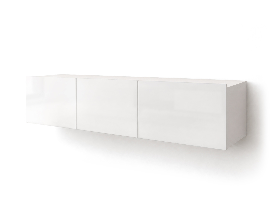 Meuble tv modulable 150 cm 3 portes Alix