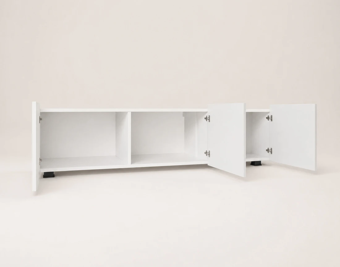 Meuble tv modulable 150 cm 3 portes Alix