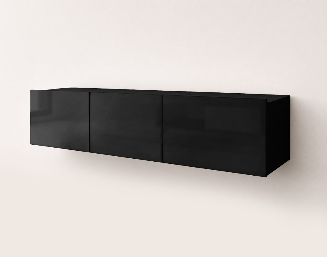 Meuble tv modulable 150 cm 3 portes Alix