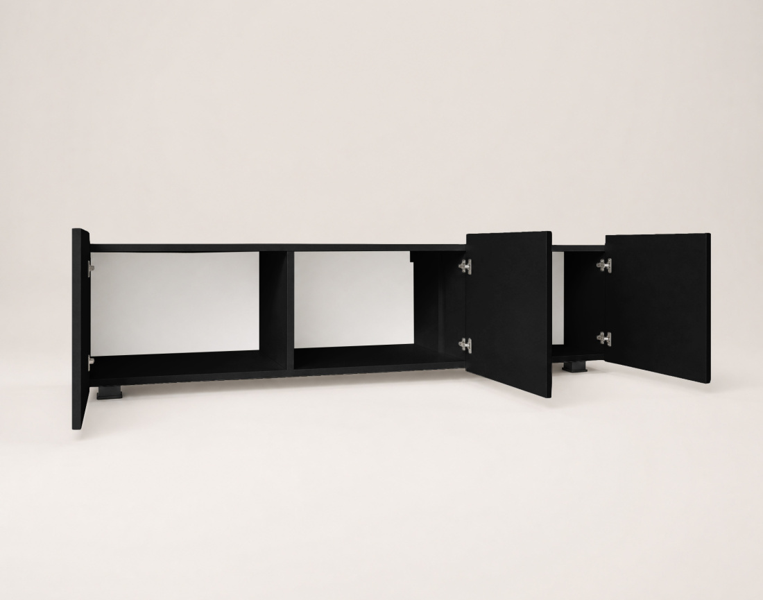 Meuble tv modulable 150 cm 3 portes Alix