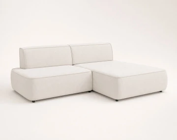 Canapé d'angle LISETTE droit 4 places convertible coffre velours | Best Mobilier