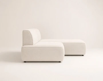 Canapé d'angle LISETTE droit 4 places convertible coffre velours | Best Mobilier