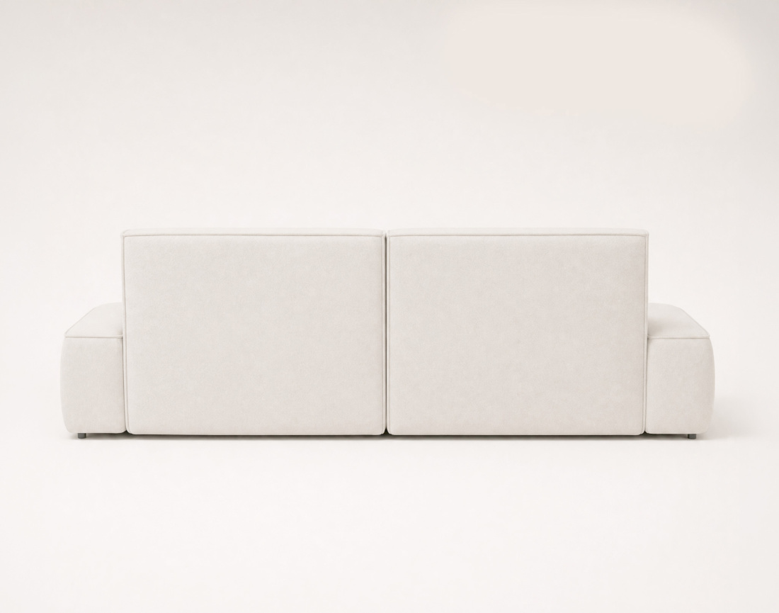 Canapé d'angle LISETTE droit 4 places convertible coffre velours | Best Mobilier