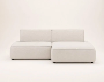 Canapé d'angle LISETTE droit 4 places convertible coffre velours | Best Mobilier