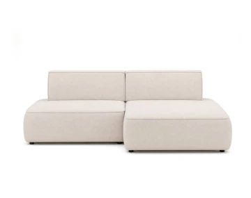 Canapé d'angle LISETTE droit 4 places convertible coffre velours | Best Mobilier