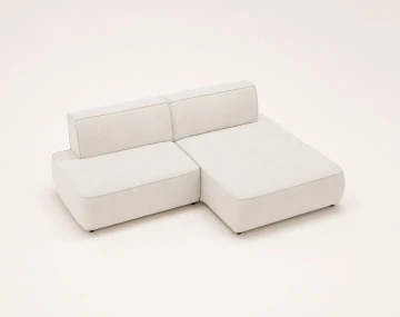 Canapé d'angle LISETTE droit 4 places convertible coffre velours | Best Mobilier