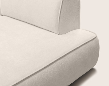Canapé d'angle LISETTE droit 4 places convertible coffre velours | Best Mobilier