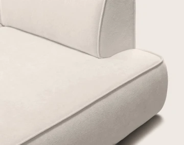 Canapé d'angle LISETTE droit 4 places convertible coffre velours | Best Mobilier